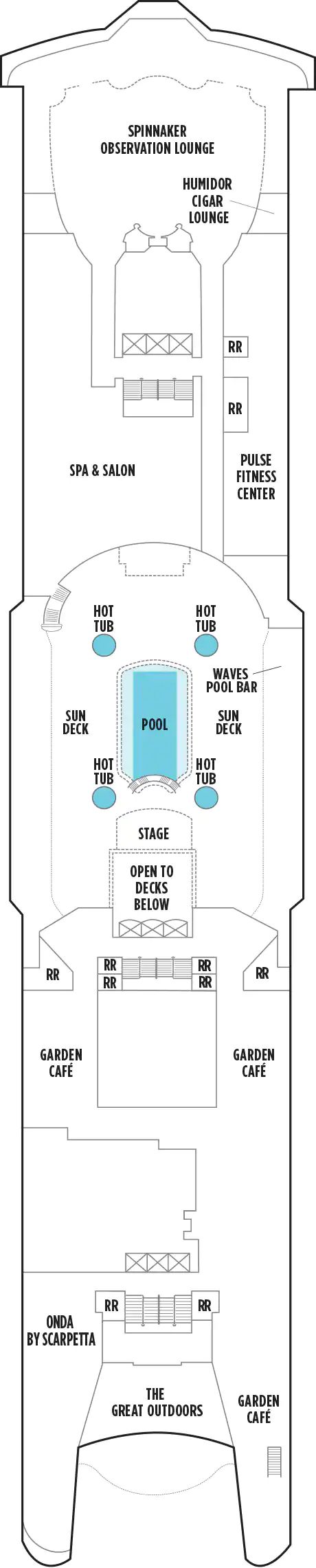 Norwegian Spirit - Norwegian Cruise Line - Deck 12 (Deck 12)