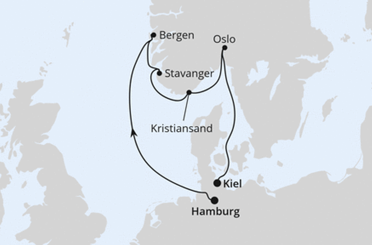 Impression zu AIDA Frühbucher Special - AIDAnova - Südnorwegen