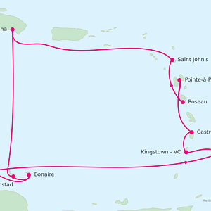 AIDAluna Strand Karibik Palmen