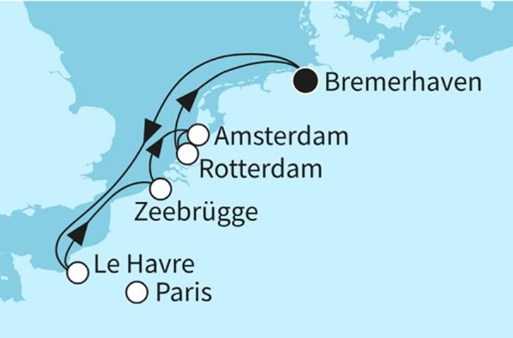 Impressionn zu Sommer 2026 - Mein Schiff 3 - Savoir-vivre in Frankreich & Belgien
