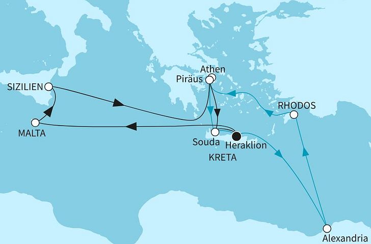 Impressionn zu Mein Schiff Mailights - Östliches Mittelmeer Intensiv
