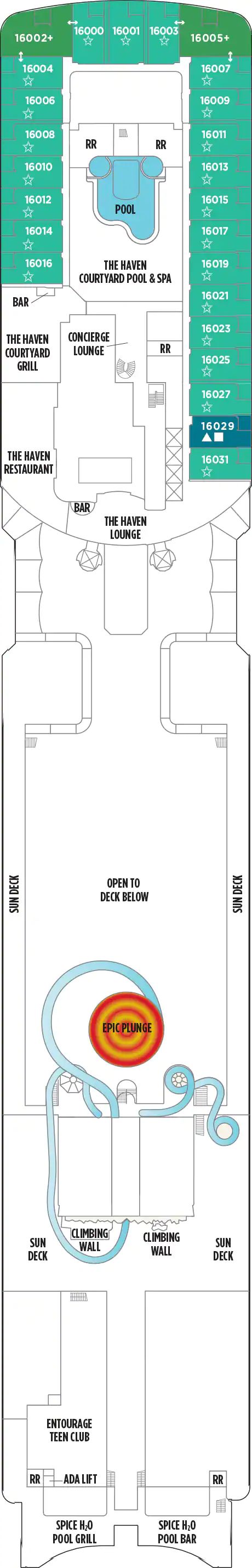 Norwegian Epic - Norwegian Cruise Line - Deck 16 (Deck 16)