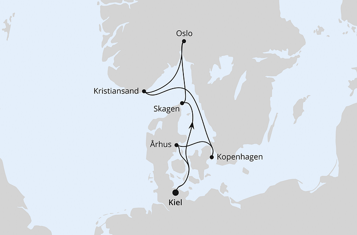 Impressionn zu Nordeuropa mit AIDA - AIDAnova - Skandinavische Highlights
