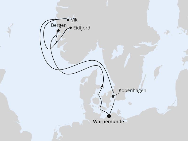 Norwegens Fjorde ab Warnemünde