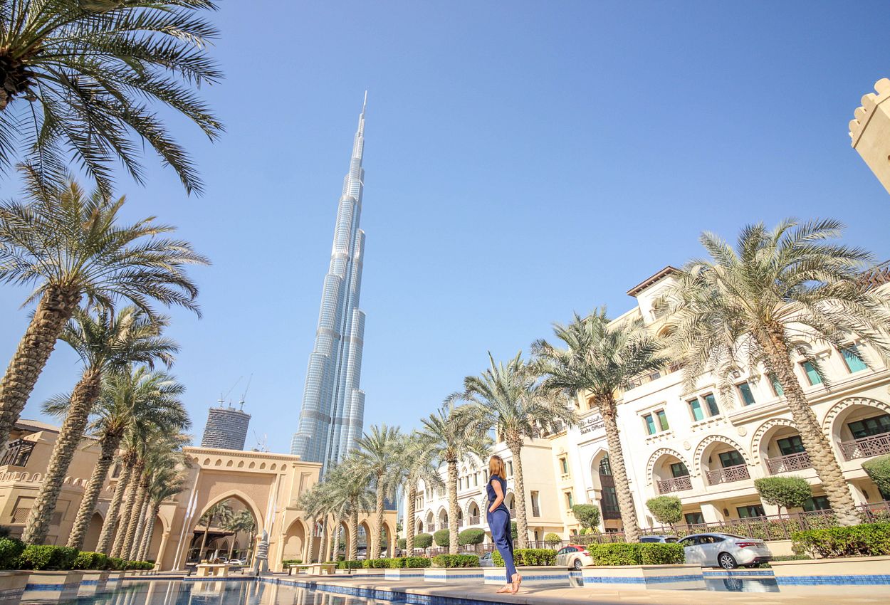 Blick auf den Burj Khalifa