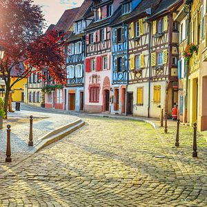 Straßburg Fachwerk Herbst