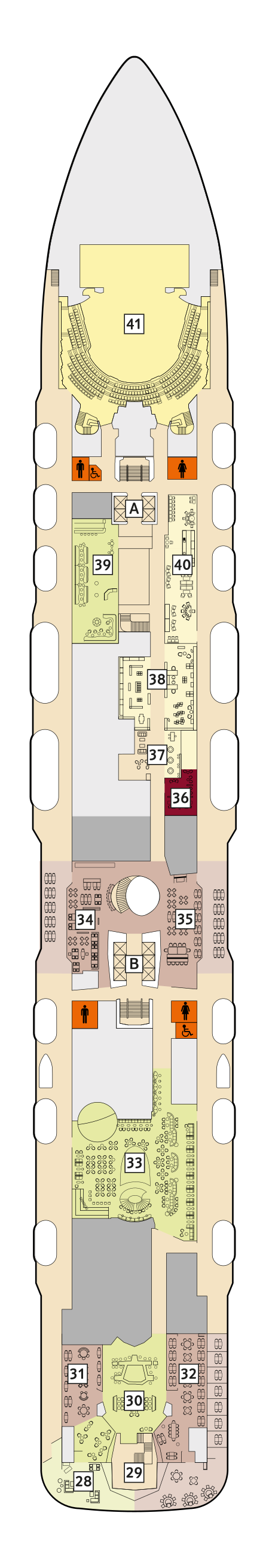 Mein Schiff 6 - TUI Cruises - Deck 5 (Pier)