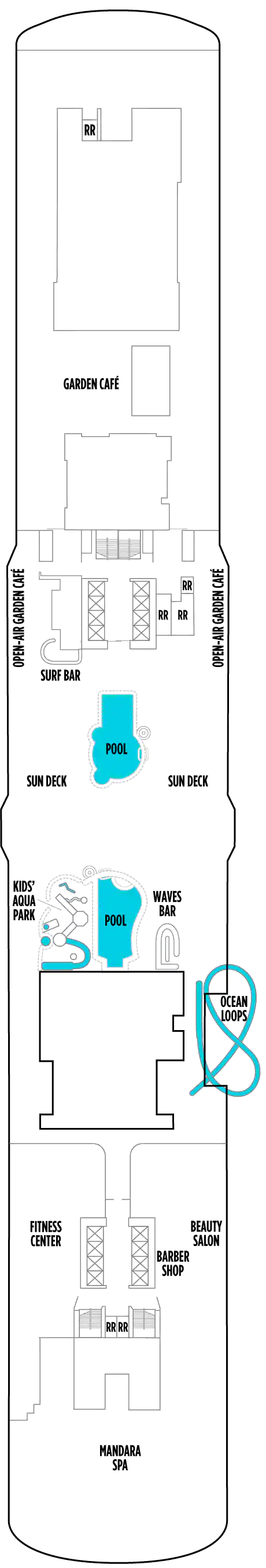 Norwegian Bliss - Norwegian Cruise Line - Deck 16 (Deck 16)