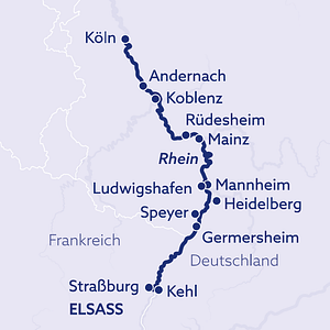 Rhein zwischen Mainz und Worms
