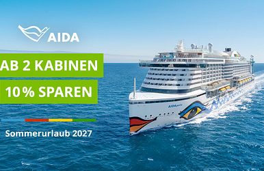 aida aktion: ab 2. kabine 10 % sparen