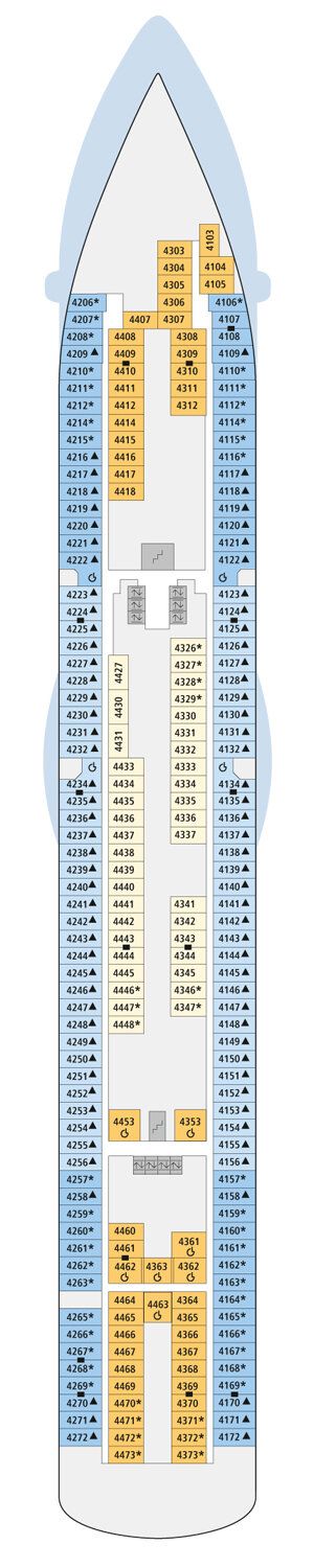 AIDAdiva - AIDA Cruises - Deck 4 (Deck 4)
