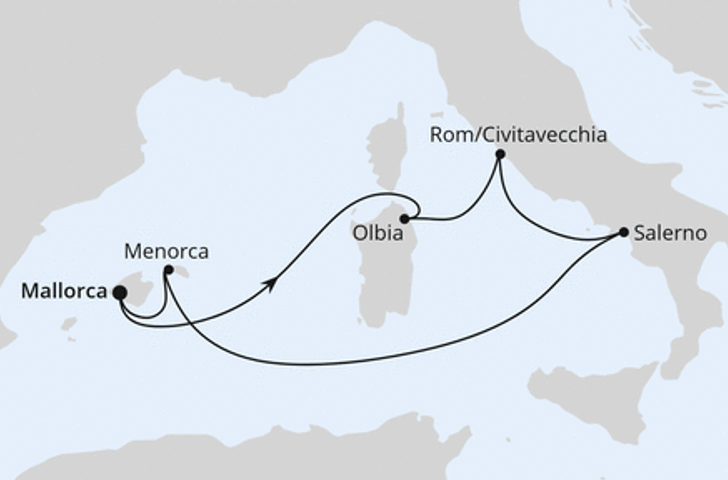 Impression zu AIDA All Inclusive Sommer 2027 - AIDAstella - Italien & Balearen ab Mallorca