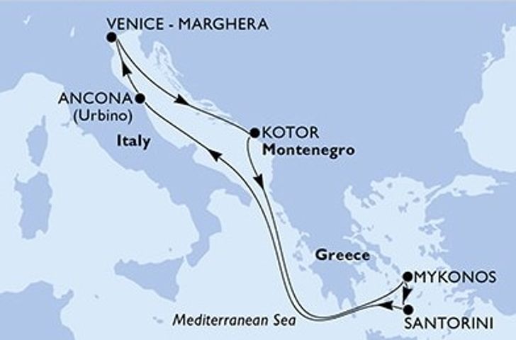 Impressionn zu MSC Last Minute Special - MSC Lirica - Mittelmeerzauber
