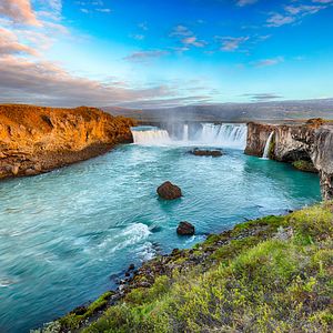 Godafoss Wasserfall Island 