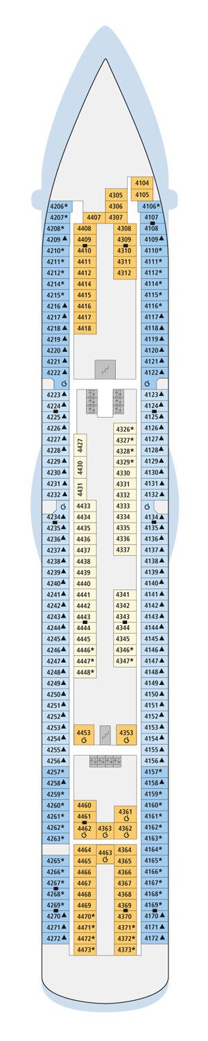AIDAsol - AIDA Cruises - Deck 4 (Deck 4)