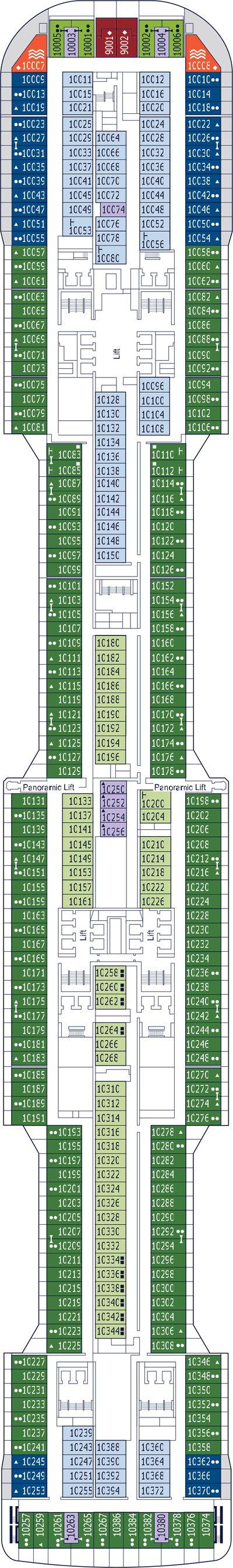 MSC Meraviglia - MSC Cruises - Deck 10 (Deck 10)