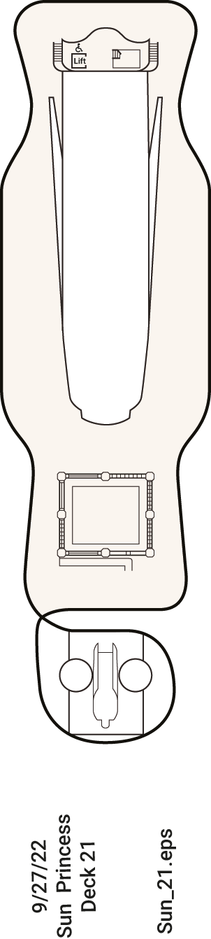 Sun Princess - Princess Cruises - Deck 21 (Deck 21)