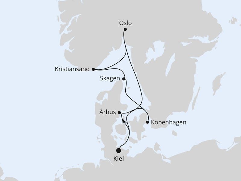 Skandinavische Highlights ab Kiel