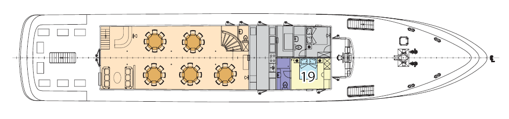 Motoryacht KATARINA Deckplan