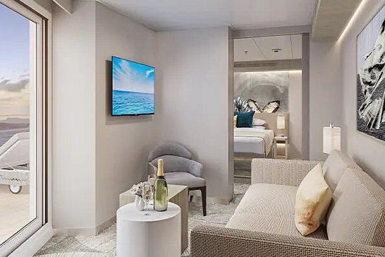 Norwegian Prima - Norwegian Cruise Line - Suite mit Hauptschlafzimmer und großem Balkon (SK)