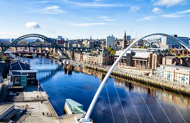 Blick auf Newcastle upon Tyne