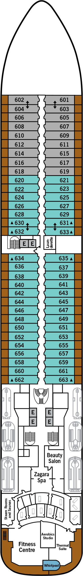 Silver Muse - Silversea - Deck 6 (Deck 6)