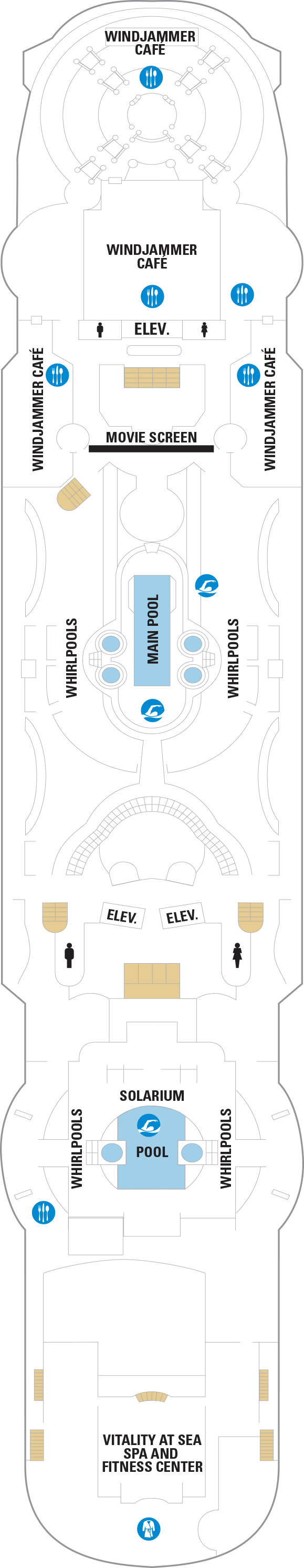 Grandeur of the Seas - Royal Caribbean International - Deck 9 (Deck Nine)