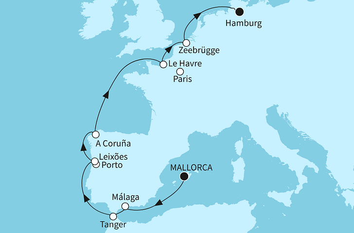 Impression zu Sommer 2027 - Mein Schiff 1 - Europas Westküste