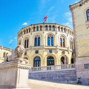 Oslo Rathaus Hafen Norwegen