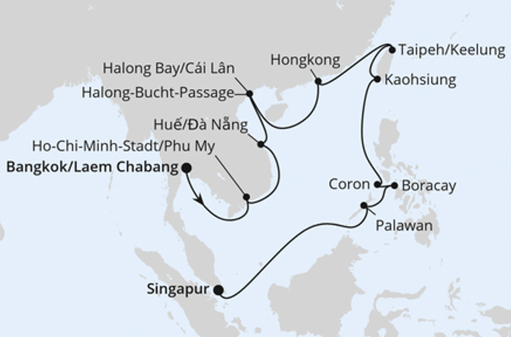 Impression zu AIDA ALL IN Sommer 2026 - AIDAstella - Japan, Philippinen, Taiwan, Vietnam & Hongkong