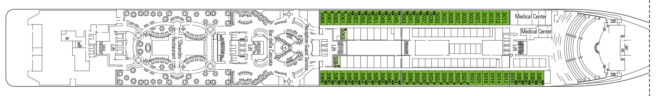 MSC Musica - MSC Cruises - DECK 5 - GRAZIOSO