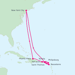 Küstenlandschaft auf St. Kitts