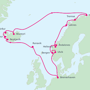 MS Artania in Norwegen
