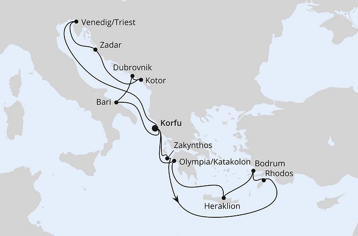 Impressionn zu AIDA PREMIUM All Inclusive Sommer 2026 - AIDAblu - Adria & Griechenland