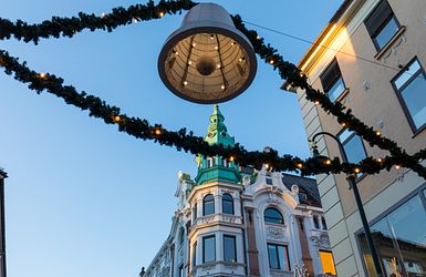 Deko auf dem Osloer Weihnachtsmarkt 