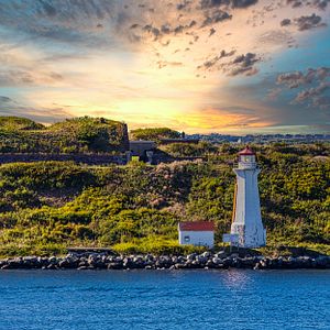 Bucht vor Halifax, Georges Island Lighthouse