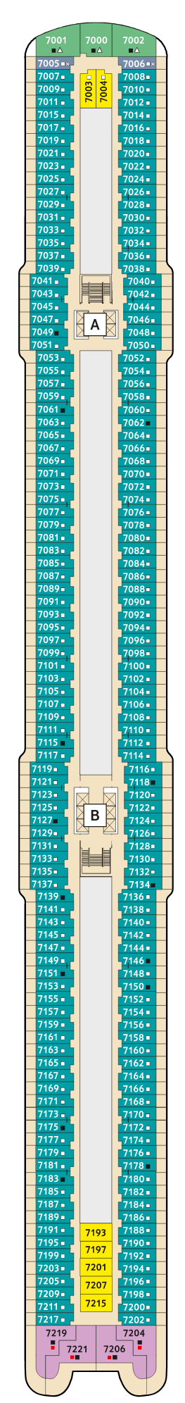 Mein Schiff 7 - TUI Cruises - Deck 7 (Hanse)