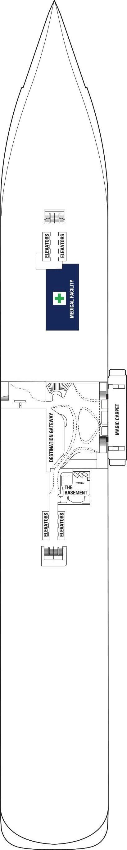 Celebrity Edge - Celebrity Cruises - Deck 2 (Deck 2)