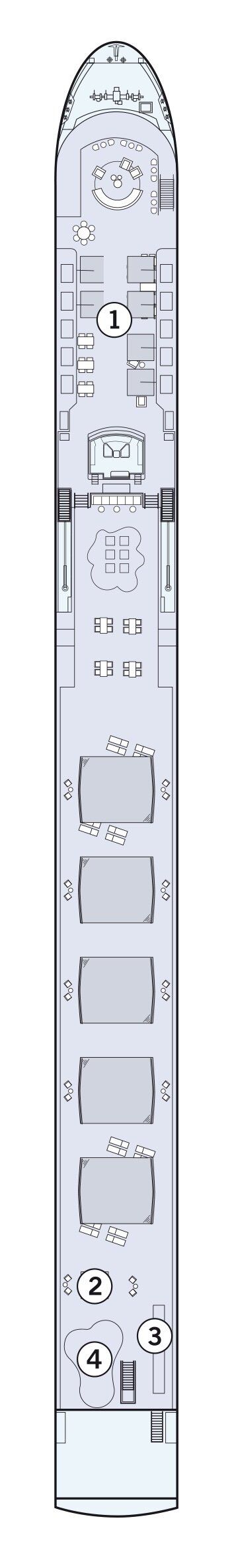 MS Amadeus Riva - Amadeus Flusskreuzfahrten - Deck 4 (Sonnen-Deck)