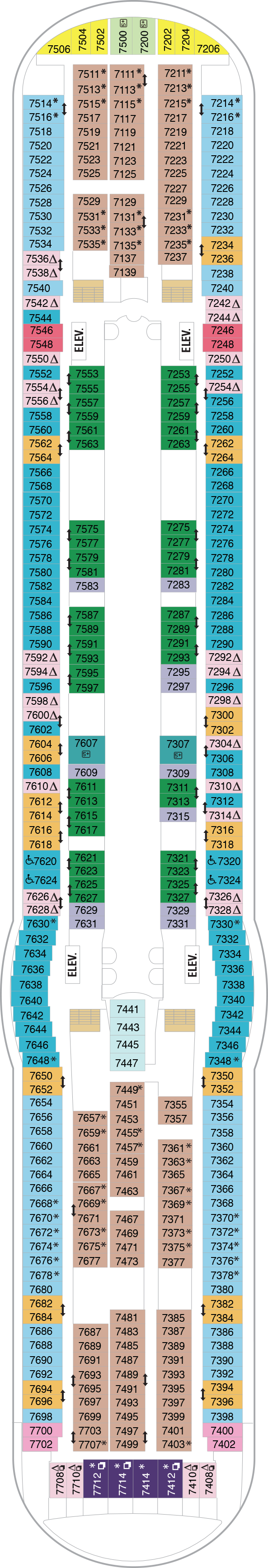 Liberty of the Seas - Royal Caribbean International - Deck 7 (Deck 7)