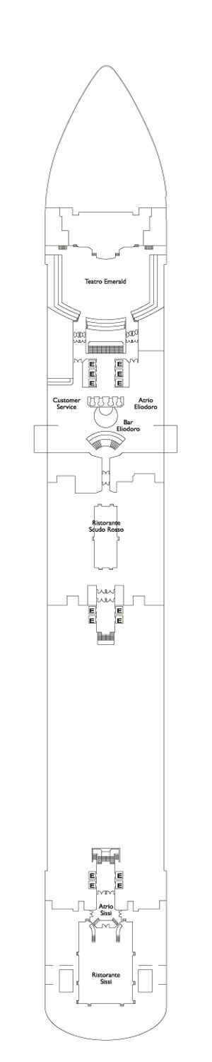 Costa Diadema - Costa Kreuzfahrten - Deck 3 (Centenary)