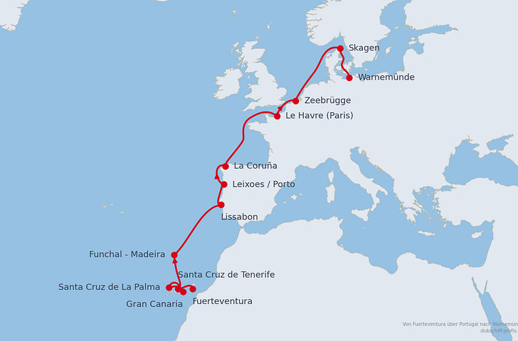 Impression zu AIDA Sommer 2027 - AIDAmar - Von den Kanaren nach Warnemünde