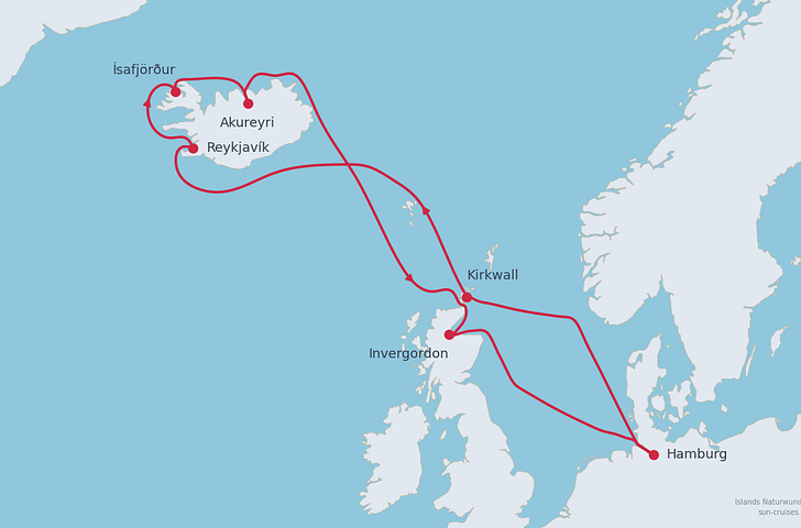 Impression zu Sommer 2026 - Mein Schiff 2 oder Mein Schiff 3 - Islands Naturwunder