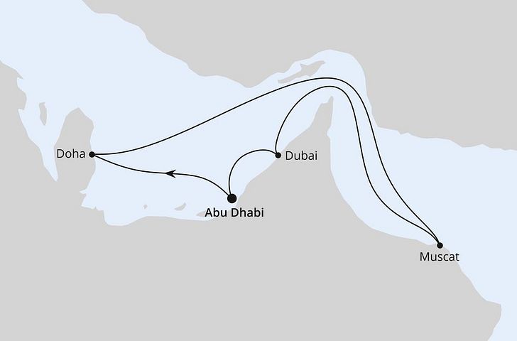 Impressionn zu AIDA  PREMIUM All Inclusive Winter 2025/26 - AIDAprima - Orient mit Oman ab Abu Dhabi