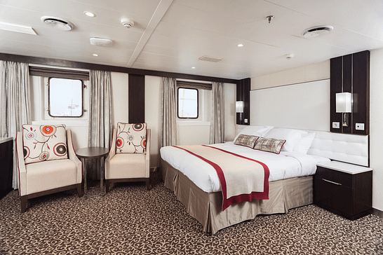 OCEAN ATLANTIC - Ohne Reederei - Kat. B2 | 2-Bett Außenkabine, Fenster mit eingeschränkter Sicht