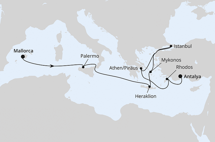 Impressionn zu Winter 2025/26 - AIDAstella - Griechenland & Türkei mit Istanbul ab Mallorca
