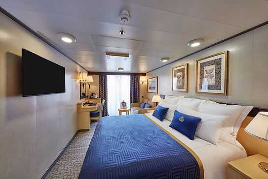 Queen Victoria - Cunard Line - Zweibett außen (sichtb.), Mittschiffs, Deck 4 (FA)