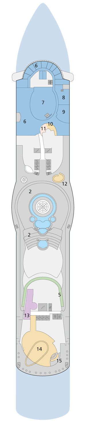 AIDAbella - AIDA Cruises - Deck 12 (Deck 12)