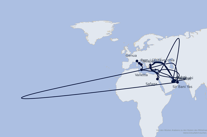 Impression zu Sommer 2028 - MSC WORLD EUROPA - Von den Wüsten Arabiens zu den Küsten des Mittelmeers