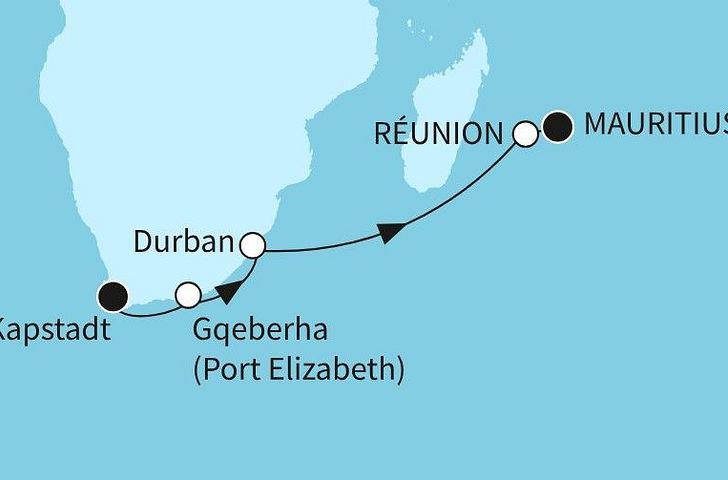 Impression zu Winter 2027/28 - Mein Schiff 5 - Südafrika & Inselparadiese
